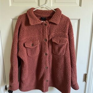32 Degrees Women's Teddy Jacket - Rust colored